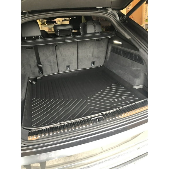 EACCESSORIES EA Cargo Liner – Trunk Mat for Audi Q8 SQ8 2019-2023 – Weather-Resistant Trunk Mats for Cars with Raised Lip – Non-Slip Car Trunk Mat Rubber – Easy to Install – Laser Pre-Cut Design