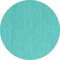 thumbnail image 1 of Ahgly Company Machine Washable Indoor Round Abstract Turquoise Blue Contemporary Area Rugs, 8' Round, 1 of 4
