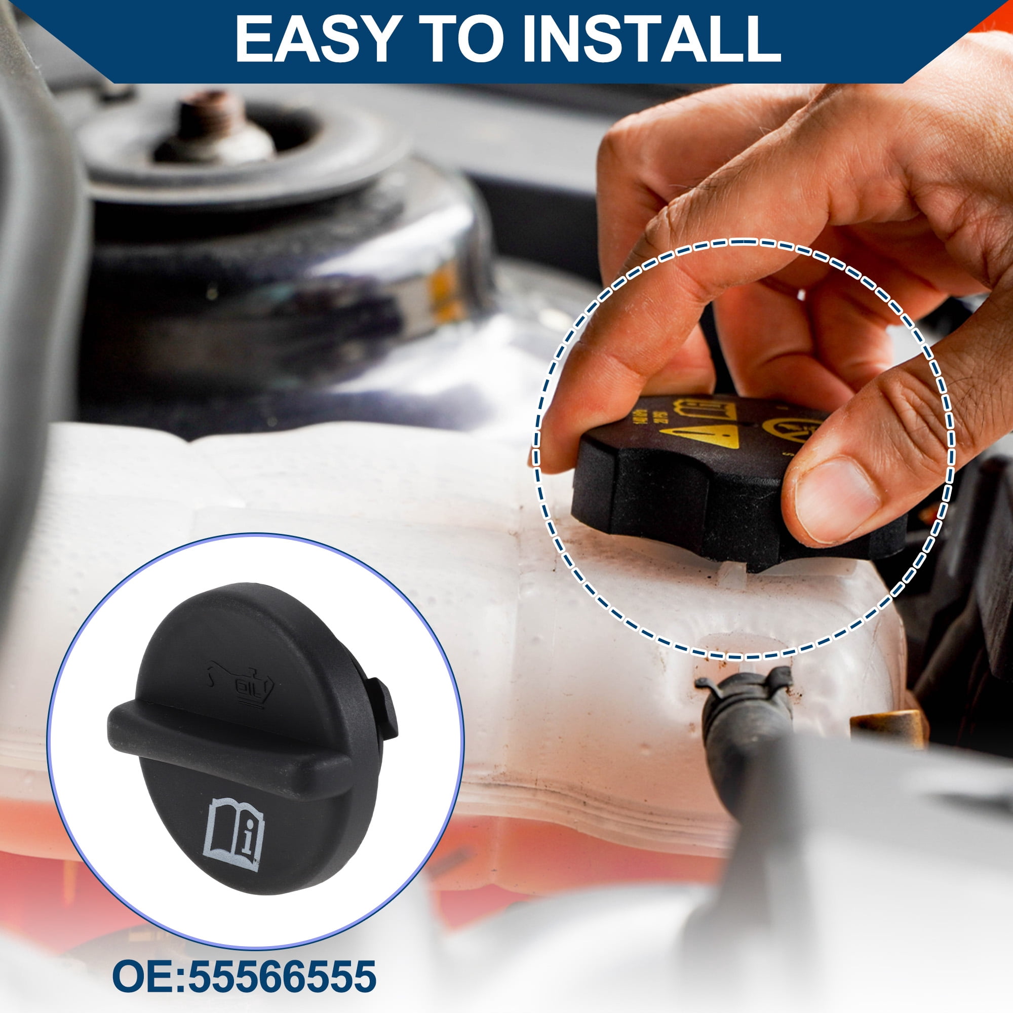 Unique Bargains Coolant Reservoir Cap for Chevrolet Cruze 1.4L 1.8L 2008-2013