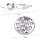 thumbnail image 3 of 2 Juego de Platos de Acero Inoxidable para Caracoles Y Hongos con 12 Compartimentos, 3 of 5