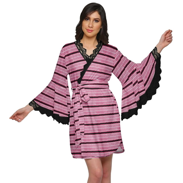 Moomaya Robe Imprimée pour Femmes Robe d'Été Courte en Coton