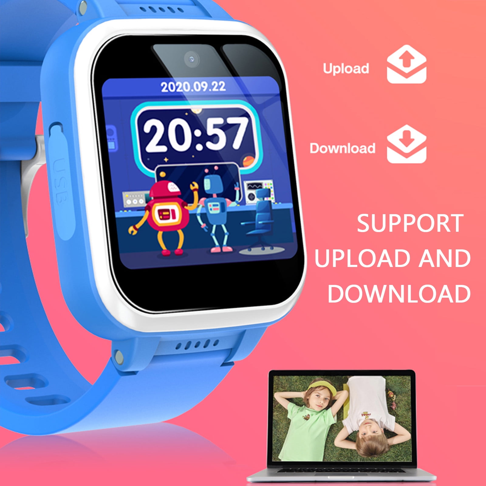 Girls watch smart online