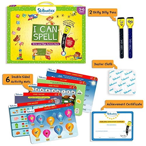 Juego educativo Skillmatics: I Can Spell | Regalos y aprendizaje preescolar para niños de Skillmatics Skillmatics