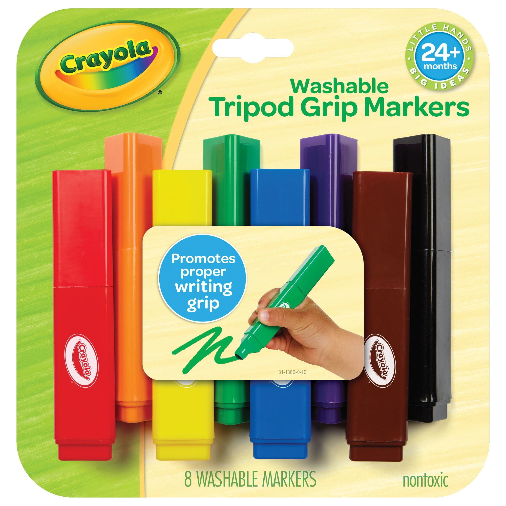BAZIC Washable Markers 10 Color Jumbo Coloring Marker (10 BAZIC Washable Markers 10 Color Jumbo Coloring Marker (10