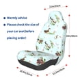 thumbnail image 3 of Wukai Duck Animals Farm Full Set Car Seat Covers with Soft Padding Universal Auto Front Seats Protector and Cushion Mat, 3 of 5