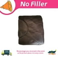 thumbnail image 4 of Thgonwid 21.7*13.7 inch Indoor Vegan Leather Pouf, Unstuffed , Deep Coffee (No Filler), 4 of 7