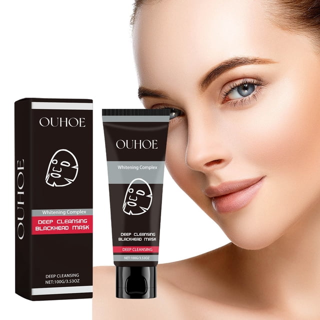Clearance, Facial Mask, Peel Off Mask,Blackhead Remover Black Mask Deep Clean Mask, Charcoal Deep Cleansing Blackhead Remover Purifying Peel Face Mask 100g