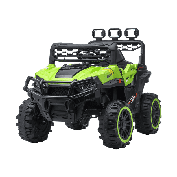 Carrito Eléctrico Infantil Tipo 4x4 con Control Remoto Verde
