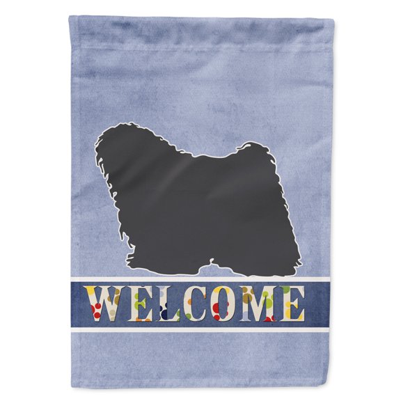 Carolines Treasures BB5567GF Puli Welcome Flag Garden Size Small multicolor