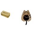 thumbnail image 1 of Elegante Juego De Almacenamiento De Pañuelos Y Reloj De Pared Con Diseño De Gato Para Baño, Cocina, Oficina, Hogar, Restaurante, Decoración Y Regalo De Inauguración De La Casa., 1 of 7