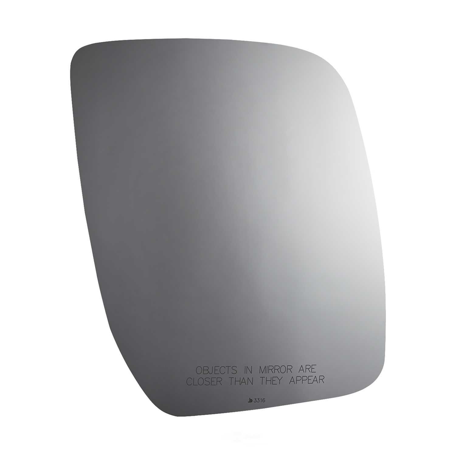 Burco Side View Mirror Replacement Glass - Clear Glass - 3316