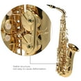 Abody Eb Alto Saxophone Brass Lacquered Gold E Flat Sax with Cleaning Brush Cloth Gloves Strap