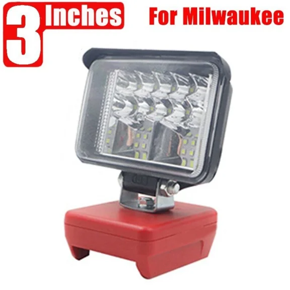 LED Work Light Flashlight Torch Spotlight for Milwaukee 18V Li-ion Battery 3in