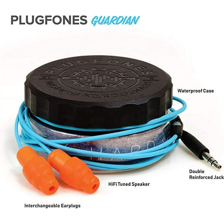 Plugfones Guardian in-Ear Earplug Earbud Hybrid - Noise Reduction