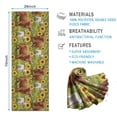 thumbnail image 2 of Green Highland Cow Sunflower Field Pattern Hot Yoga Mat Towel Non Slip for Hot Yoga - Quick-Drying Yoga Mat Cover with 4 Corner Pockets with Travel Bag - Hot Yoga Towel Non Slip 74"x26", 2 of 6