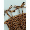 thumbnail image 6 of Baby Girl Pleated SKirt Romper Summer Strap Leopard Print One-Piece Summer Outfits with Hairband, 6 of 8