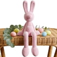 thumbnail image 3 of Velvet Resin Figurines Home Office Decor, Soft Flocking Bunny Ornament for Living Room Entrance Hall Desk Display, Elegant Birthday Housewarming Gift for Family Friends Colleagues, 3 of 5