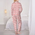 thumbnail image 6 of Goofa Cute Poodle Dog Printed Women’s 2 Piece Pajama Set Super,Pajamas Women's Long Sleeve Sleepwear Soft Button Down Loungewear Pjs Lounge Set Nightwear-Medium, 6 of 9