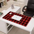thumbnail image 3 of Long Mouse Pads for Desk,Red and Black Christmas Plaid Pattern Desk Mats on Top Of Desks, Desk Mouse Pad Extra Large with 3mm Non-Slip Base and Stitched Edge for Gaming,Office,Work,Home 31.5x15.7in, 3 of 5
