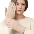 thumbnail image 1 of Glisme Winter Gloves Thermal For Cold Weather Riding Skiing Sports Windproof Touchscreen Ski Gloves Khaki, 1 of 4