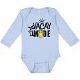 thumbnail image 3 of Inktastic Vacay Mode with Palm Trees Sun and Pineapple Boys or Girls Long Sleeve Baby Bodysuit, 3 of 5