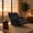 Dark Gray, variant on TiramisuBest Manual Swivel Rocker Recliner Chair,Overstuffed Fabric Glider Armchair for Living Room,Camel