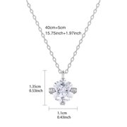 925 Sterling Silver Hainan Sapphire Pendant Necklace, Light Blue Oval Gemstone, Women's Fine Jewelry-Golden