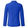 thumbnail image 5 of Edvintorg Womens Blazer Plus Size Long Sleeve Business Casual Open Front Suit Jacket Women Fashion M-4XL Blue, 5 of 5