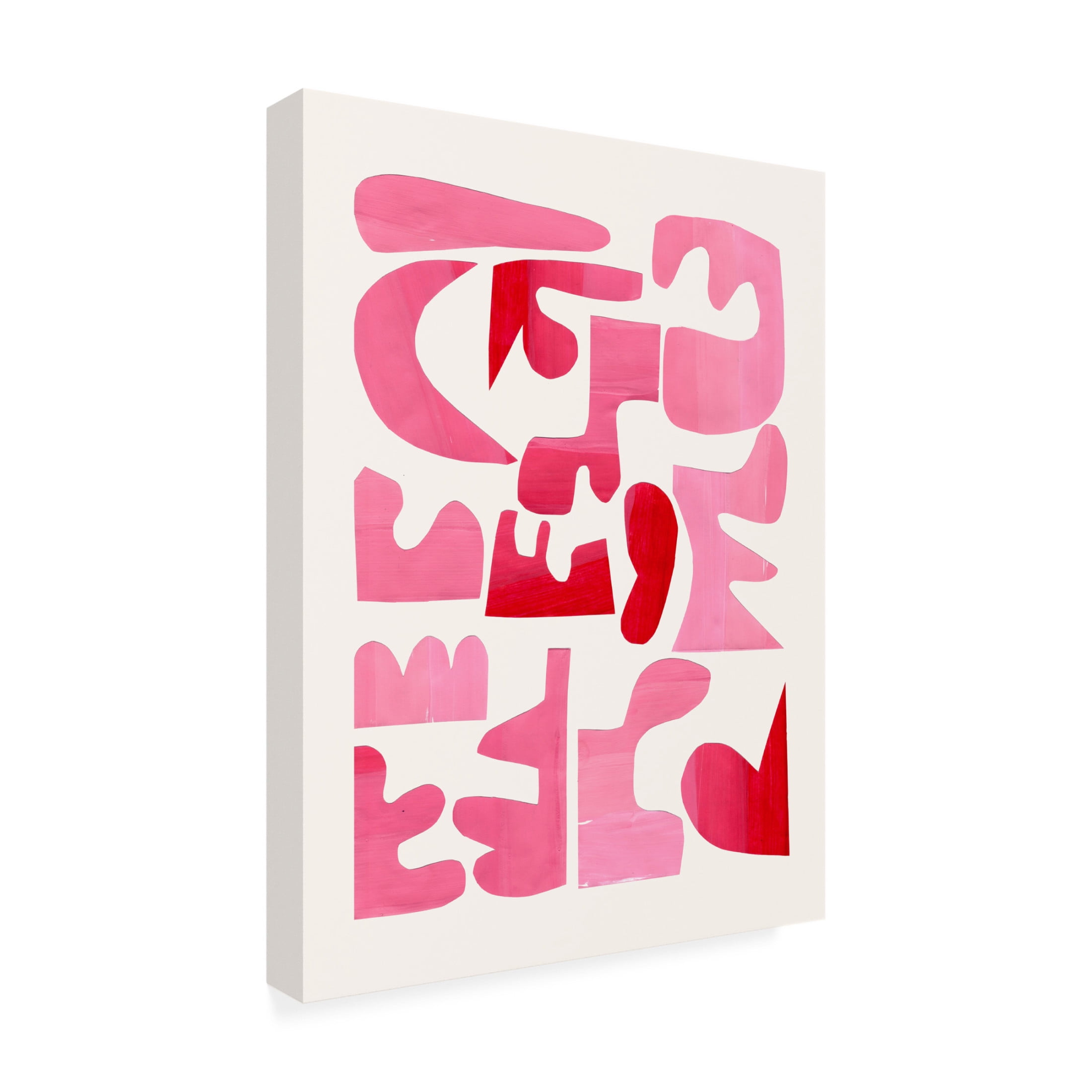 Trademark Fine Art Ejaaz Haniff A Pink Puzzle Canvas Wall Art