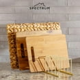 thumbnail image 4 of Spectrum Euro Kitchen Organizer (Gold) - Dish Drying Rack for Kitchen Counter, Space-Saving Dish Rack Holder, Drainer for Pots & Pans, Plates, Cutting Boards, Serving Trays & Lids, 4 of 6