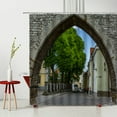 thumbnail image 5 of Old Fashid Shower Curtains Retro Building Church Castle Bathtub r Hanging Curtain Bath Accessories Polyester Fabric, 5 of 7