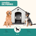 thumbnail image 3 of Casa Para Perro Grandes MascoAmigo con Puerta Térmica 98x94x98 cm Gris, 3 of 7