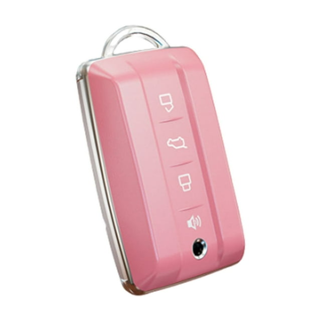 tredstone Housse de Télécommande pour Clé de Voiture Étui de Clé Adapté pour Mur GWM Wey Réservoir 300 Coque de Clé Protection Sécurisée Rose