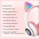 thumbnail image 2 of STN-28 Auriculares de música para colocar sobre la oreja Auriculares con orejas de gato brillantes plegables, 2 of 8