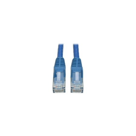 UPC: 0037332099891 | Tripp Lite Cat6 Gigabit Snagless Molded Patch Cable (RJ45 M/M) – Blue 10-ft. (N201-010-BL)