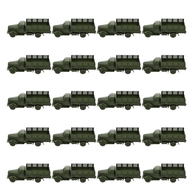 Shisuyan 20pcs Retro Truck Model For Sand Table Decor Realistic Educational Vehicles For Collectors For Imaginative