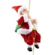 thumbnail image 3 of Cadena de cuentas de escalada de Papá Noel de Navidad, muñeco de peluche, adorno de decoración festiva eléctrica linda para regalo, chimenea, 3 of 9