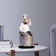 thumbnail image 4 of Figuras decorativas de chef francés - Decoración de resina 3D para el hogar para gourmets Siéntese en la tapa de la olla, 4 of 8