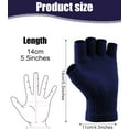 thumbnail image 3 of Dalrosia 4 Pairs Women Fingerless Gloves Winter Half Finger Knit Gloves for Women Men, 3 of 6