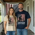 thumbnail image 2 of Freedom Isn't Free Shirt - Kneeling Soldier USA Flag Tee, Memorial Day Patriotic Gift for Veterans and Military Men, 2 of 3