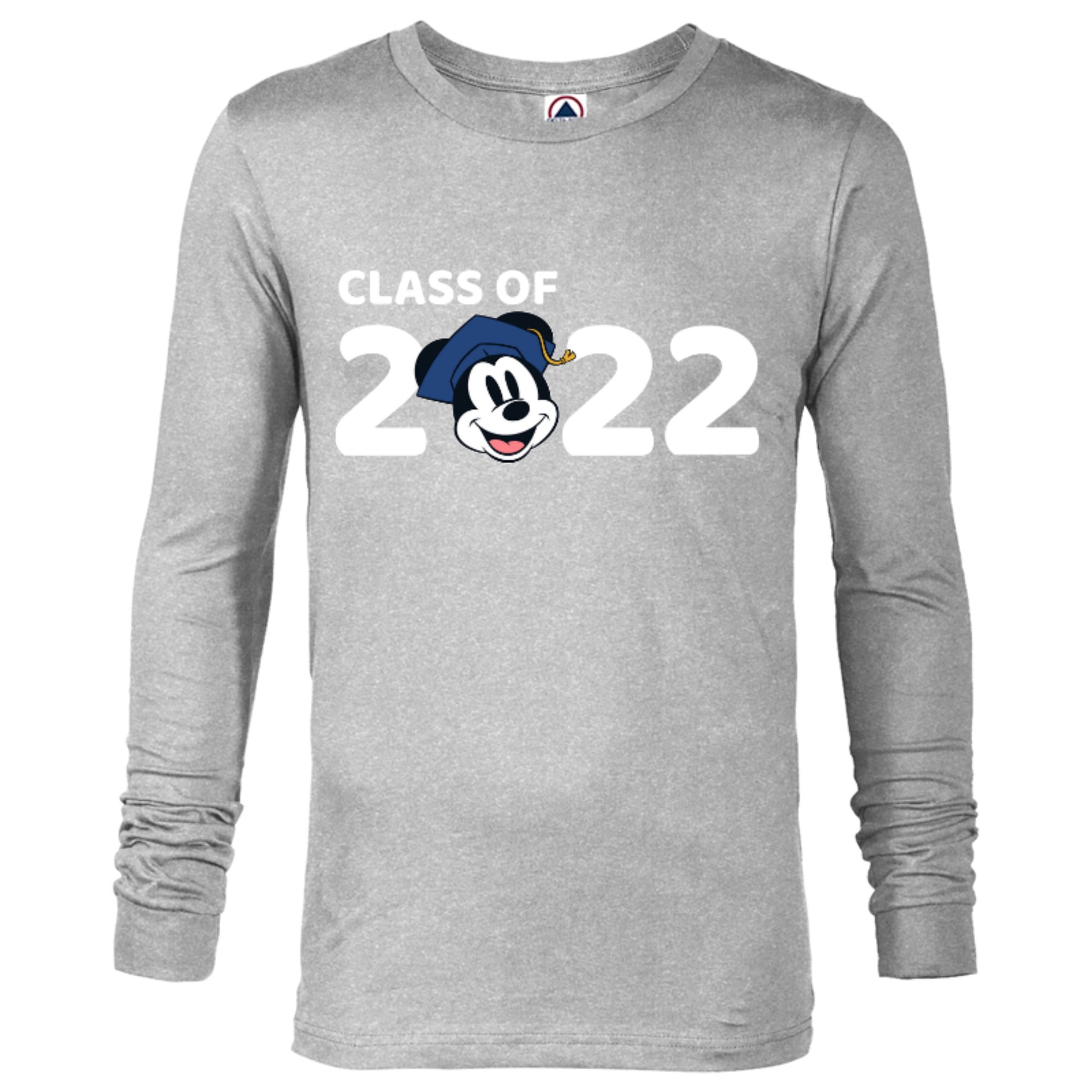 Disney Mickey Mouse Class Of 22 Long Sleeve T Shirt For Men Customized Athletic Heather Walmart Com