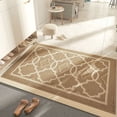 thumbnail image 1 of Felpudo de interior, moderno, absorbente, lavable a máquina, antideslizante, para entrada, interior, exterior, puerta trasera, pasillo, 60 x 90 cm, color beige, 1 of 5