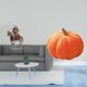 thumbnail image 2 of Adorno De Calabaza De Caballero Acrílico Para Centro De Mesa, Cojín Decorativo De Felpa Para Sofá, Impermeable, Regalo De Decoración De Escritorio Con Base Para El Hogar, Dormitorio Y, 2 of 8