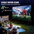 thumbnail image 4 of VEVOR Projector Screen with Stand 150inch Portable Movie Screen 16:9 4K HD Wide Angle Outdoor Projector Screen Stand Easy Assembly with Storage Bag for Home Theater Office Outdoor Use, 4 of 9