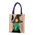 thumbnail image 2 of Dserhfy Halloween Candy Bag Reusable Trick or Treat Tote Bag Pumpkin Witch Ghost Printed Halloween Canvas Bag Large Grocery Bag, 2 of 8