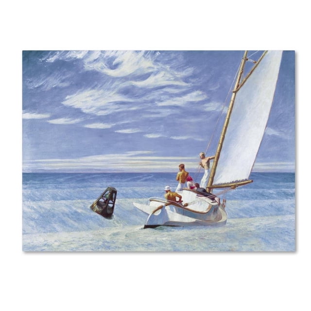 Ground Swell by Edward Hopper, 35x47-Inch Canvas Wall Art