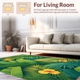 thumbnail image 2 of ODIKA 4'x6' Machine Washable Non-Slip Area Rug, Vibrant Tropical Leaf Design with Exotic Jungle High Traffic Rug, Green, 123155, 2 of 7