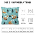 thumbnail image 5 of Qinduosi Throw Pillow Cover Soft Cute Cartoon Pillow Case Cushion Cover for Living Room Bedroom Nature Wild Animal Decorative Throw Pillowcase for Sofa Couch Chair White, 5 of 5