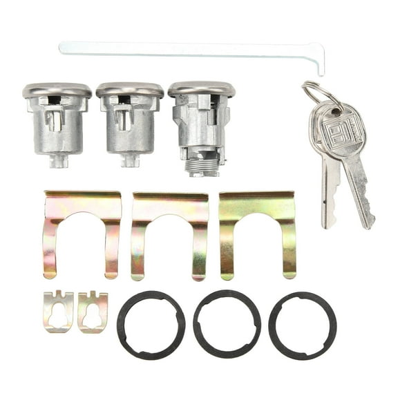 VOBOR Door Trunk Lock Set,Cutlass Lock Key Set Easy To Install Perfect Match 654394765282 Replacement for Chevy