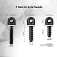 thumbnail image 3 of Two Point Traditional Sling Attachments Mounts with 3 Pieces Sling Swivel Studs 1.25 Inch 1.25 Inch, 3 of 5